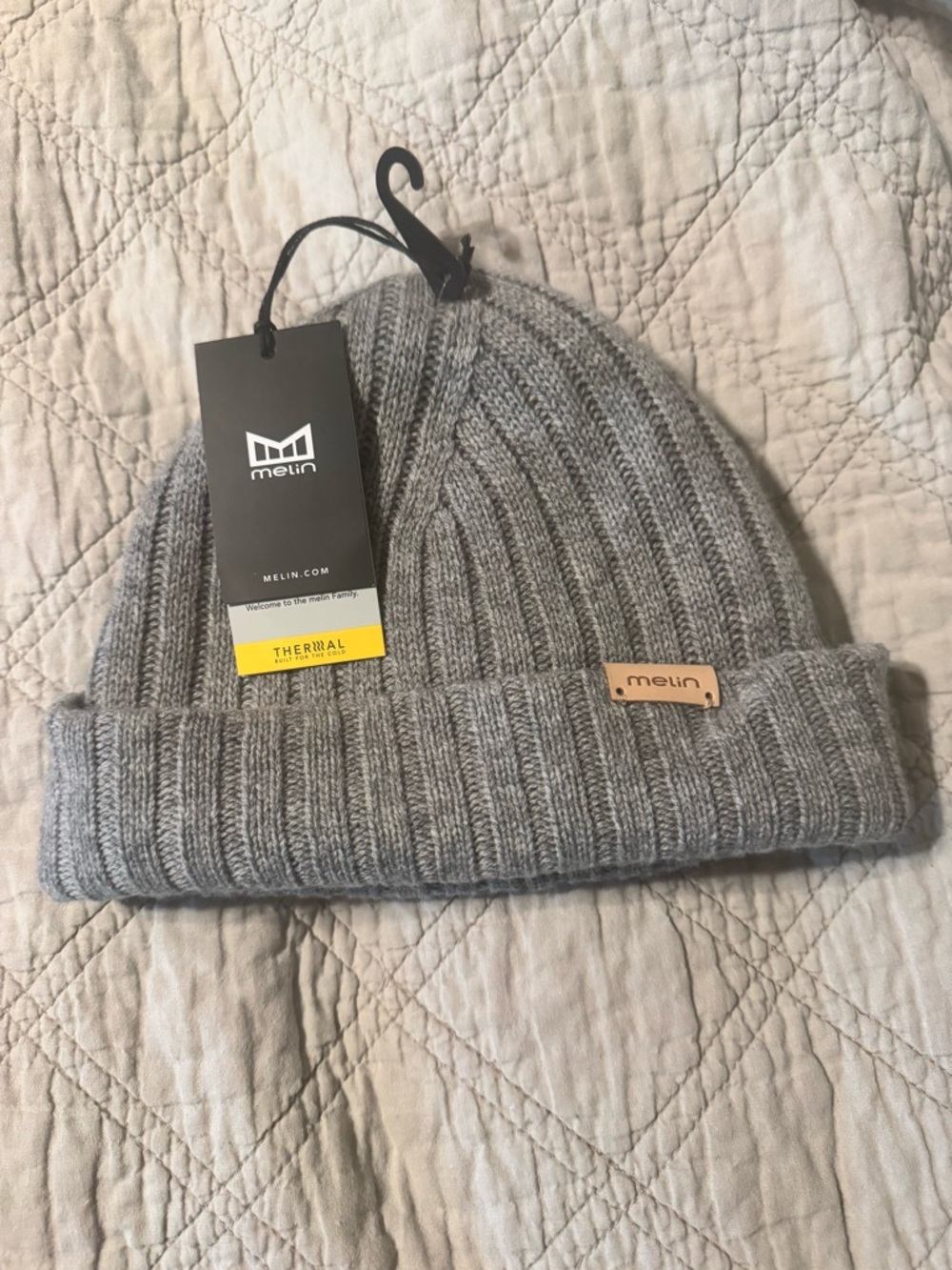 Men's Melin Ribbed Thermal Beanie - Gray